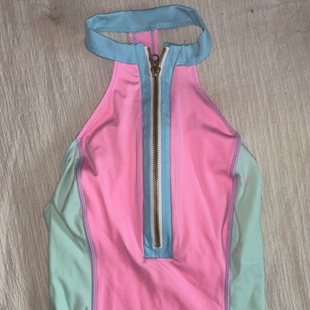 Hurley Pink and Blue Women's One Piece Swimsuit